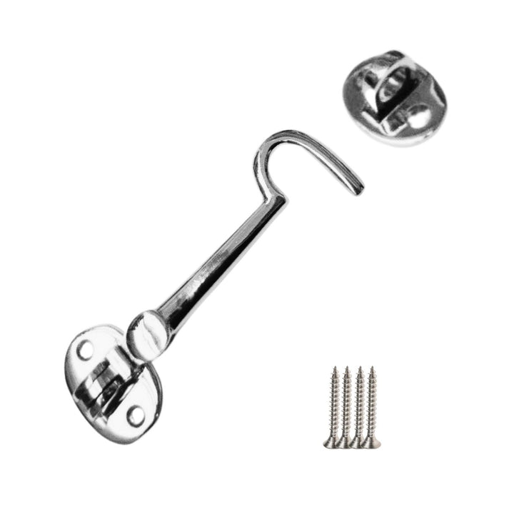 4inch Plain Polished Chrome Cabin Hook.
