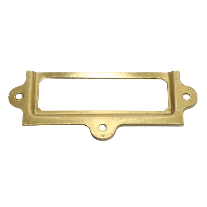Small Retro Filing Cabinet Card Holder polished brass.