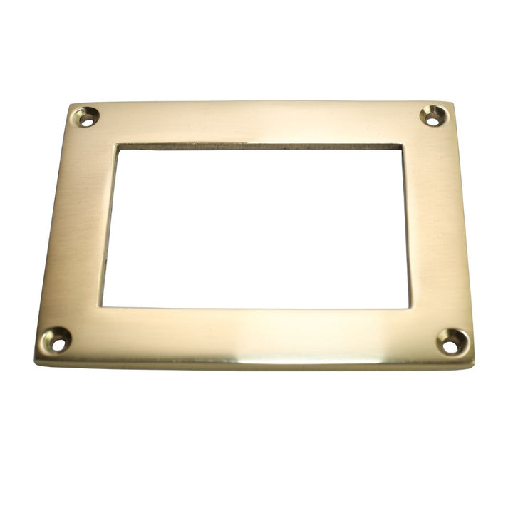 4inch Solid Brass Vintage Plain Card Holder.