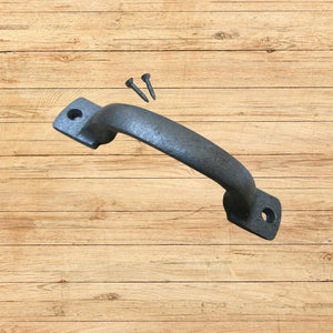 Chunky D Pull Handle Antique Iron 5"