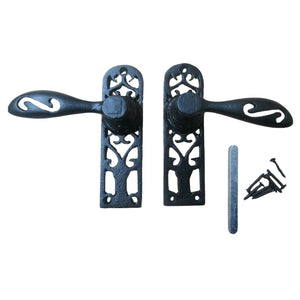 Cottage Door Handle black antique.