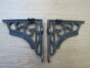 Pair Of 5inch Covent Garden Shelf Brackets Antique Iron.