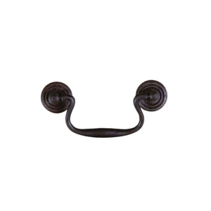 Large Swan Neck Pull Handle Antique Iron.