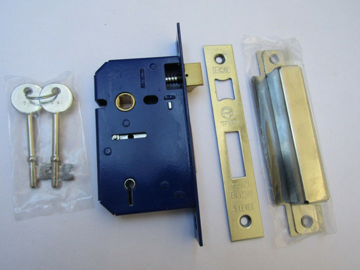 5 Lever Sashlock Polished Chrome.