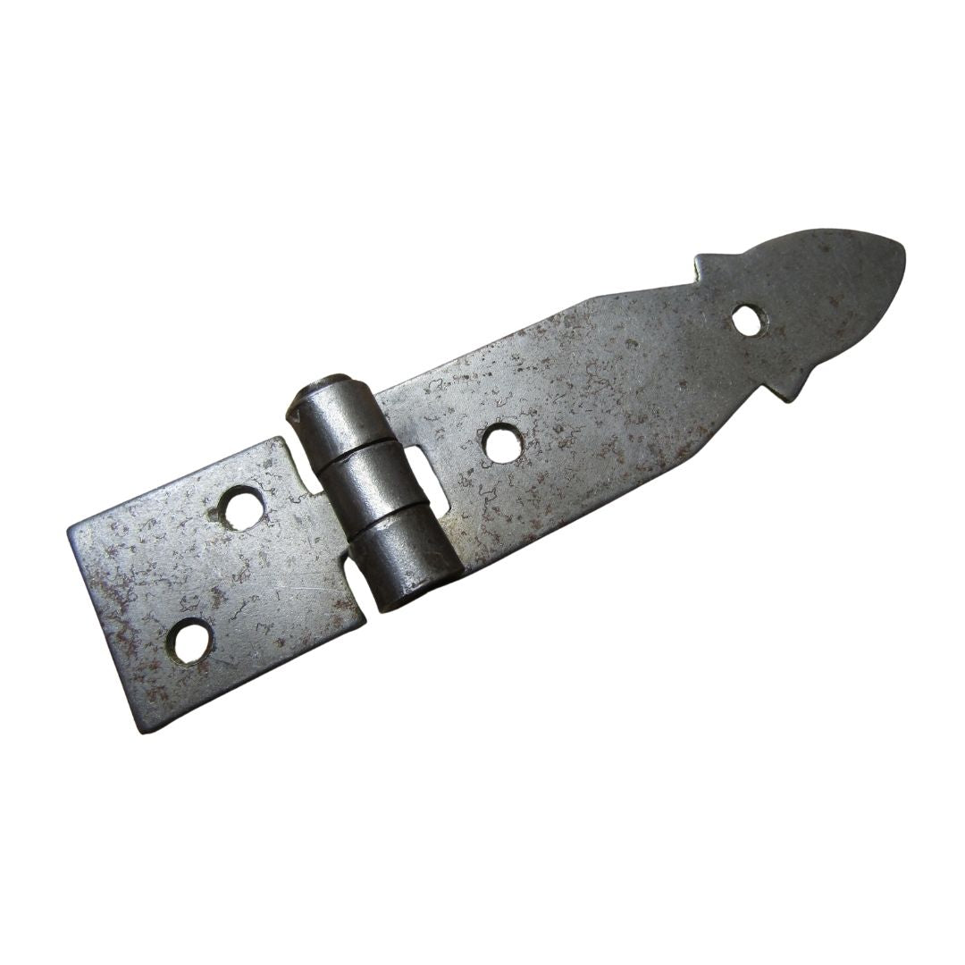 Pair of Small Antique Iron Steel Strap Hinge.