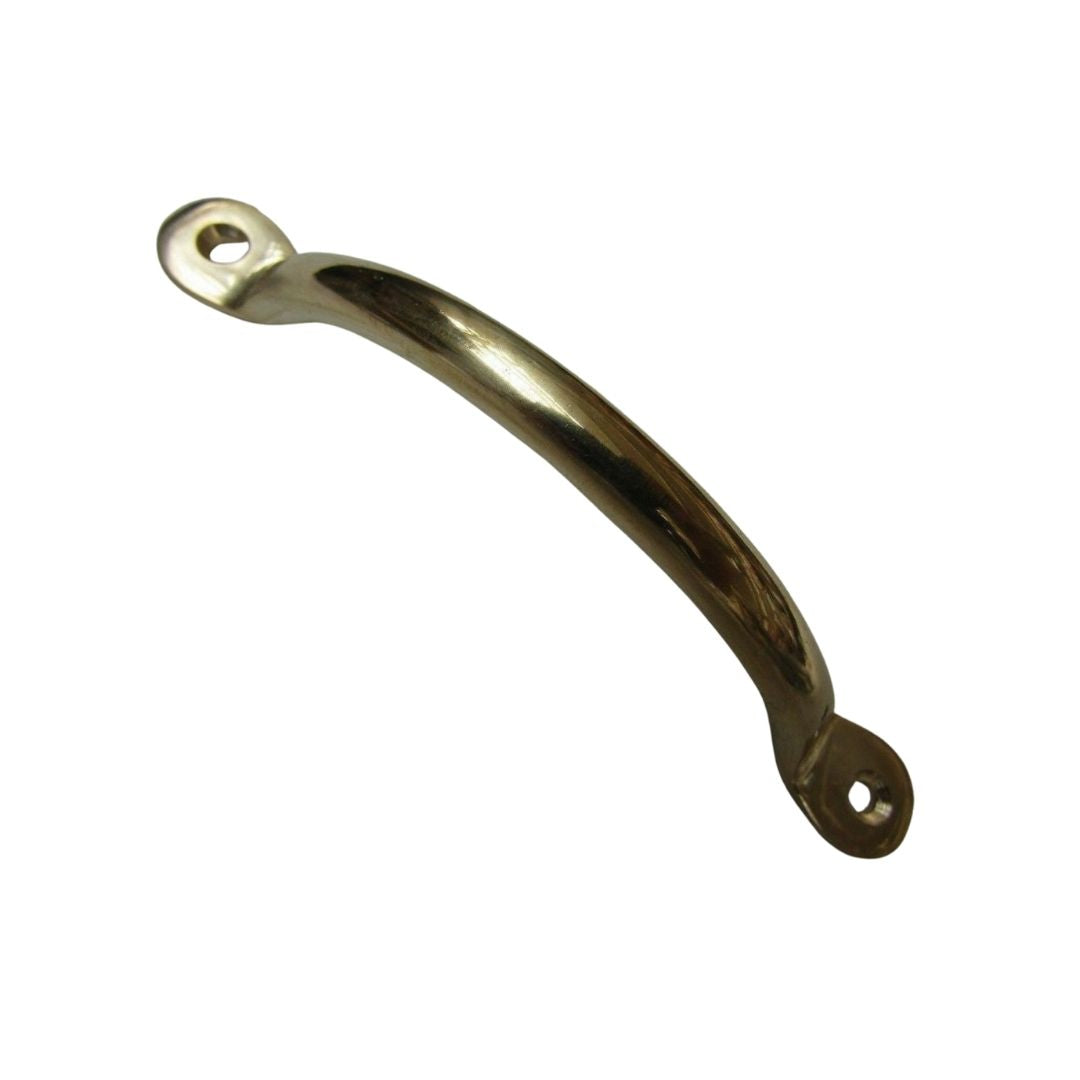 Penny Bow Cabinet Pull Handle Polished Brass.