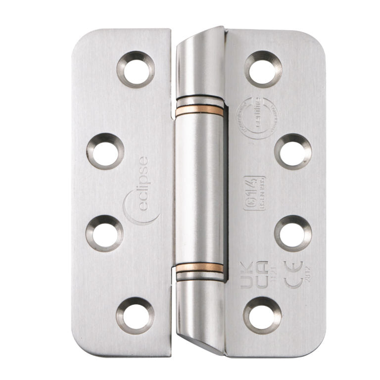 Fire Rated Anti-Ligature Door Hinge 102x76x3mm Grade 14 Satin Stainless Steel