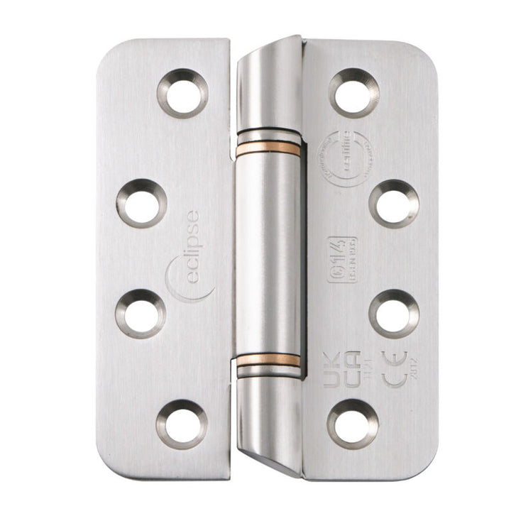 Fire Rated Anti-Ligature Door Hinge 102x76x3mm Grade 14 Satin Stainless Steel