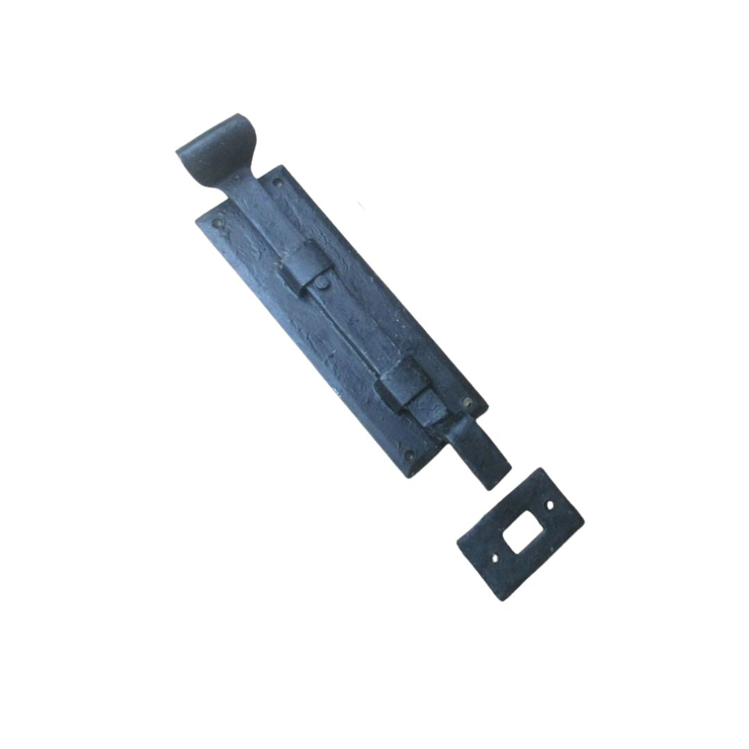 6'' Handforged Fishtail Necked Black Wax