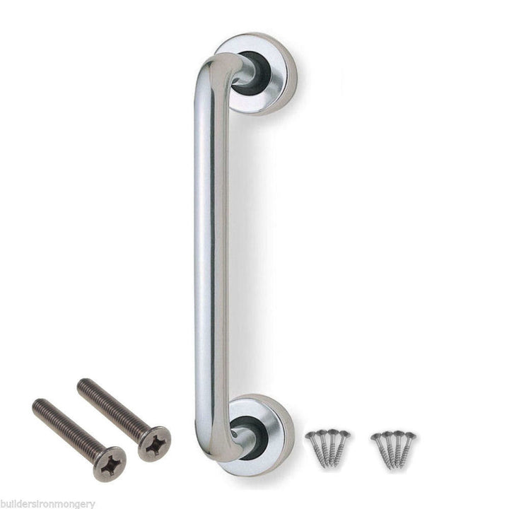 6inch Round Bar Pull Handle polished aluminium.