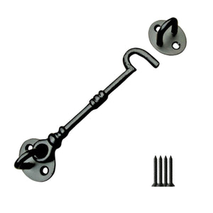 6inch Knotted Cast Iron Cabin Hook Black Antique.