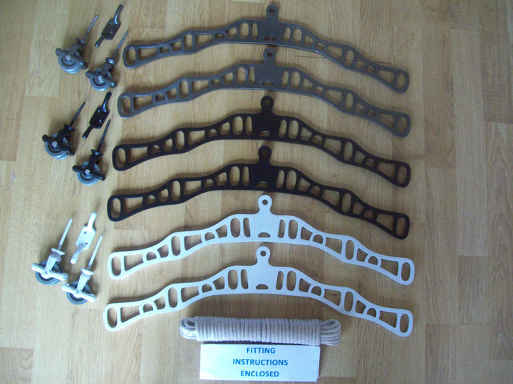 6 Lath Victorian White Clothes Airer Kit Only.