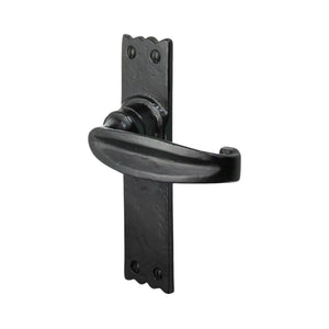 Pair Of Tewkesbury Lever Latch Handles Black Antique.