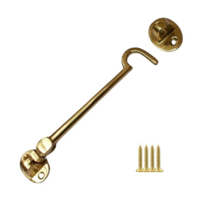 6inch Plain Polished Brass Cabin Hook.