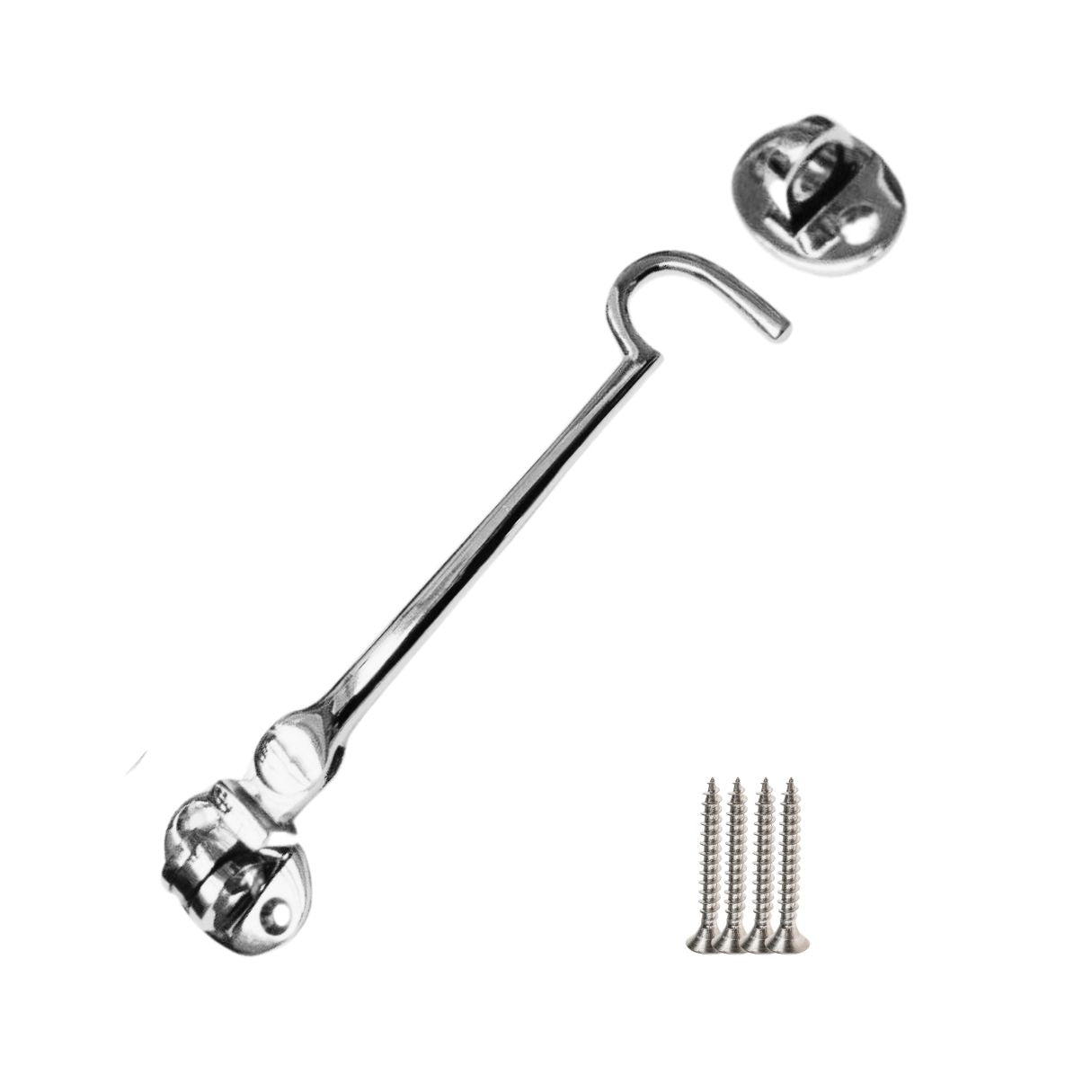 6inch Plain Polished Chrome Cabin Hook.