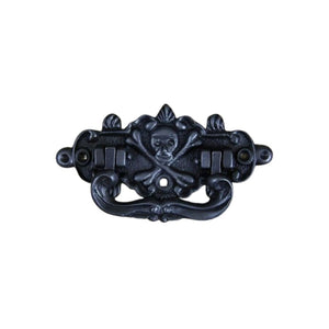 Skull And Bones Chest Handle Antique Iron.
