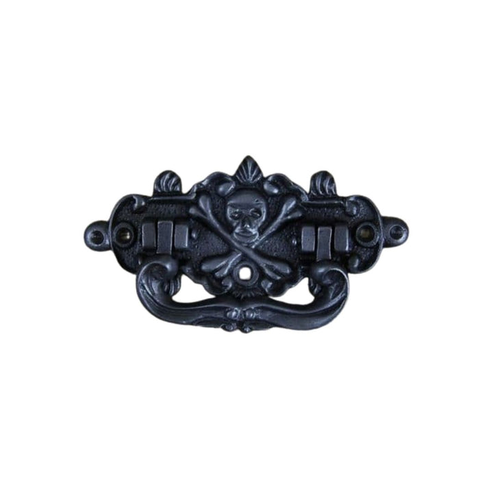 Skull And Bones Chest Handle Antique Iron.