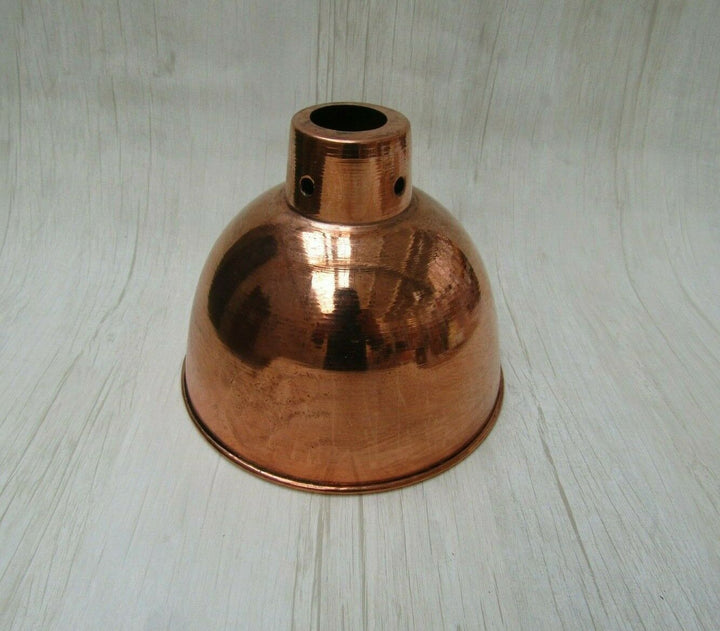 Retro Light shade 6inch Dome Polished Copper.