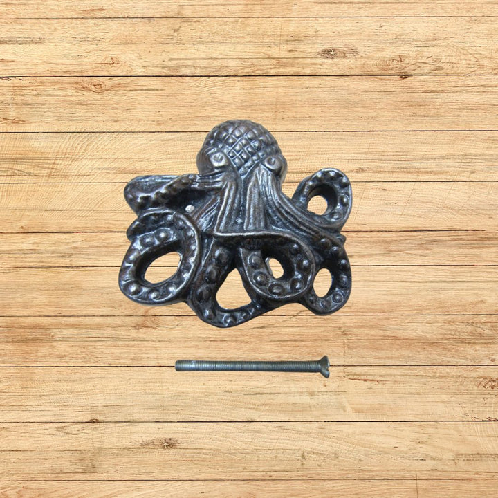 70mm Octopus Cupboard Knob Antique Iron
