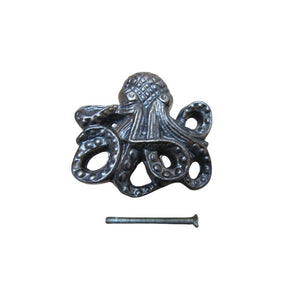 70mm Octopus Cupboard Knob Antique Iron
