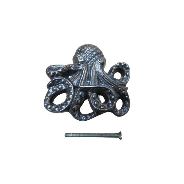 70mm Octopus Cupboard Knob Antique Iron

