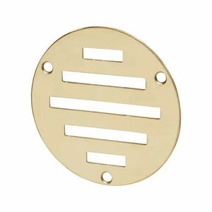 Polished Brass Slotted Air Vent 76mm Circular.