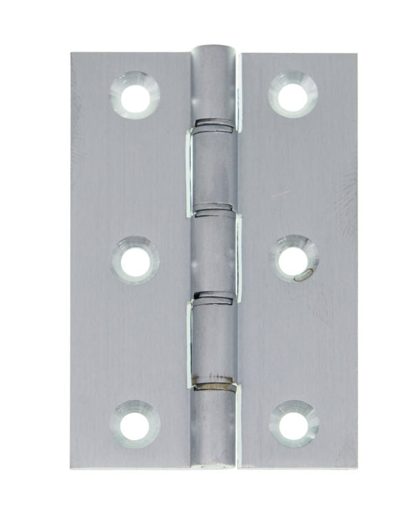Double Phosphor Bronze Washered Hinge Satin Chrome Pack of 2