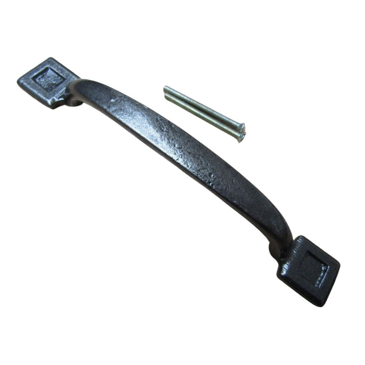 Square End Rear Fix Cabinet Pull Handle 185mm.
