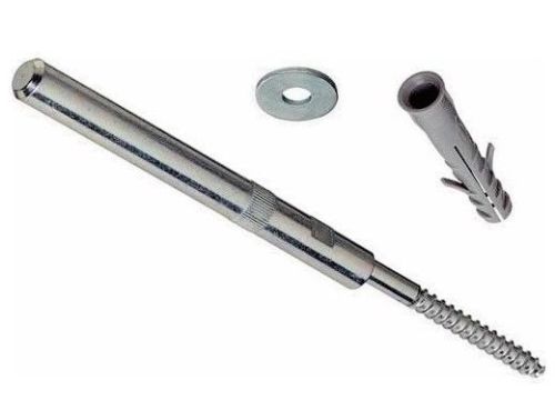 Pair of Masonry Screw Floating Shelf Brackets Zinc 170mm.