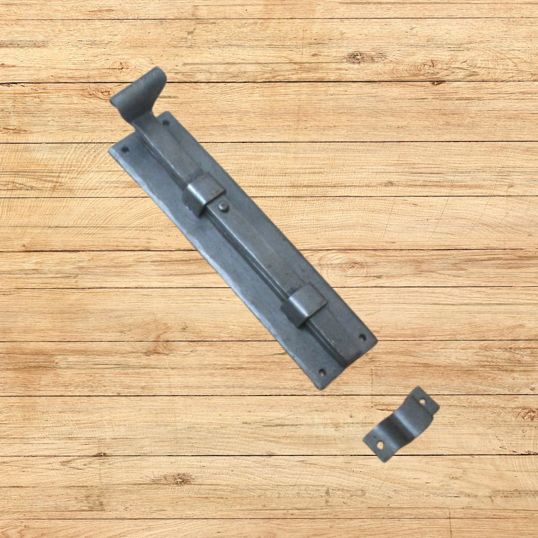 Fishtail slide bolt antique iron