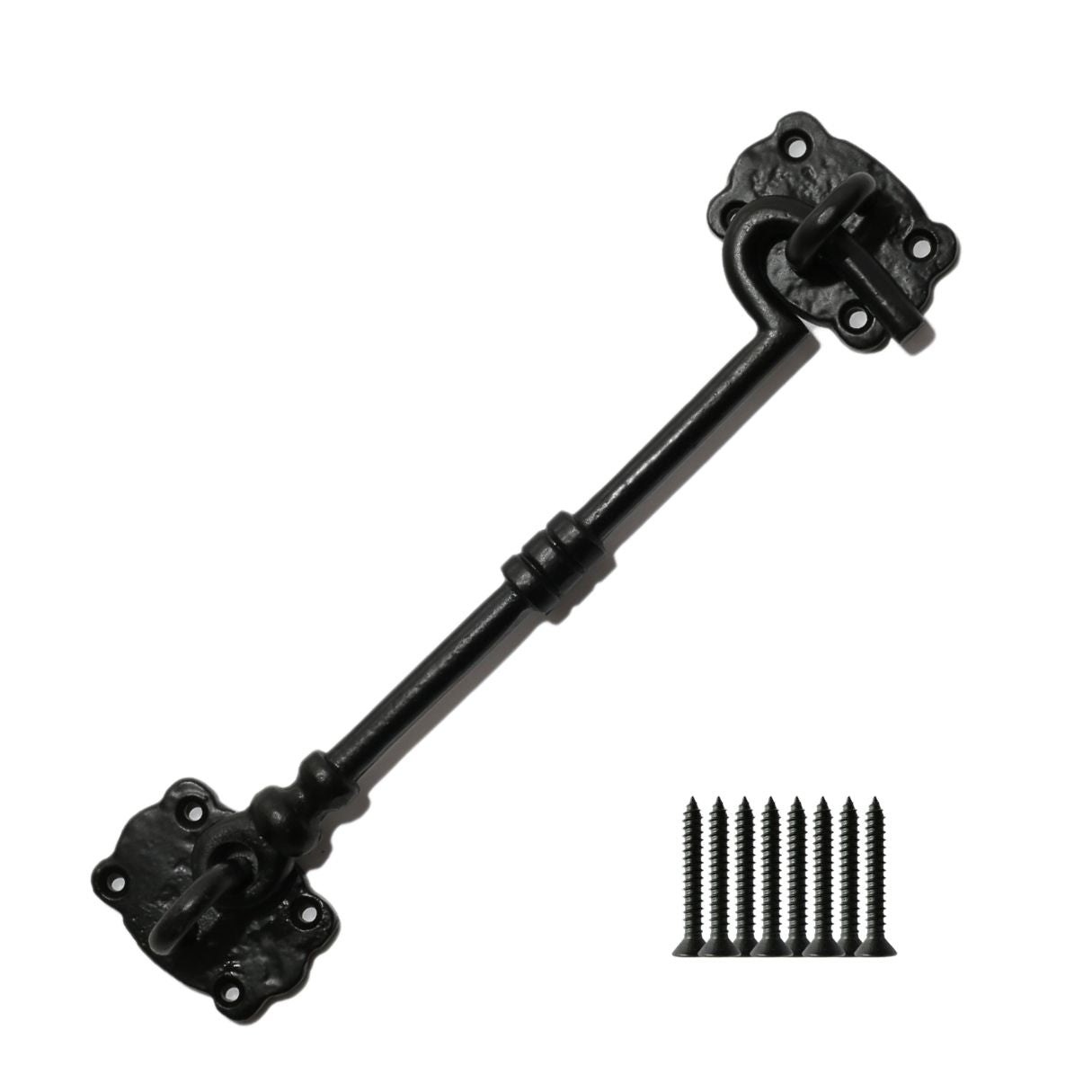 8inch Decorative Cabin Hook Black Antique.