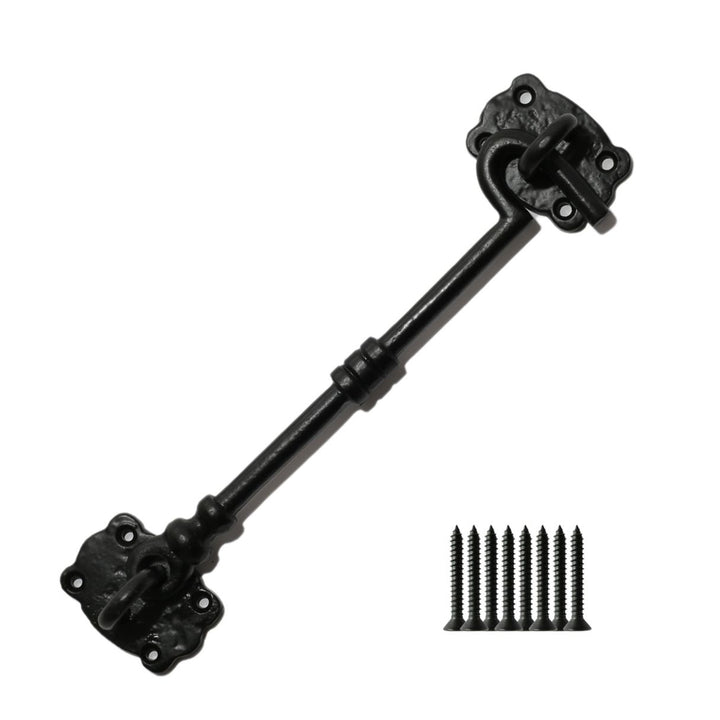 8inch Decorative Cabin Hook Black Antique.