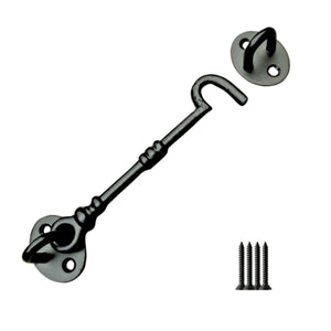 8inch Knotted Cast Iron Cabin Hook Black Antique.