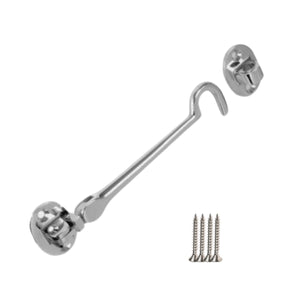 8inch Plain Satin Chrome Cabin Hook.