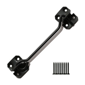 8inch Steel Wire Cabin Hook Catch Black.