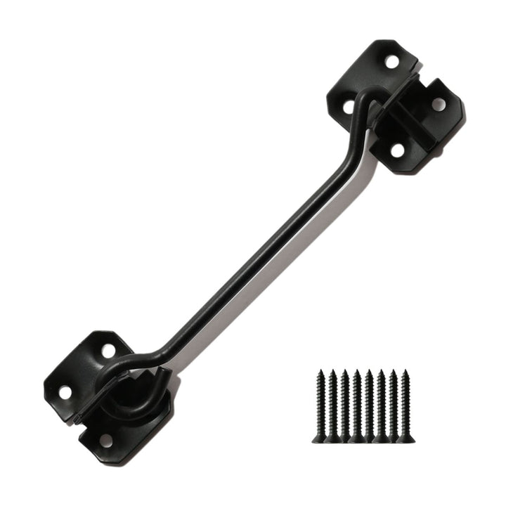 8inch Steel Wire Cabin Hook Catch Black.