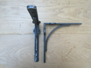 Pair of Industrial Gallows Shelf Bracket Antique Iron 8inch.