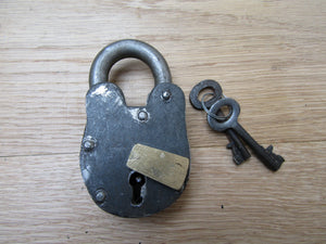 Cast Iron Padlock Antique Iron 3.5inch.
