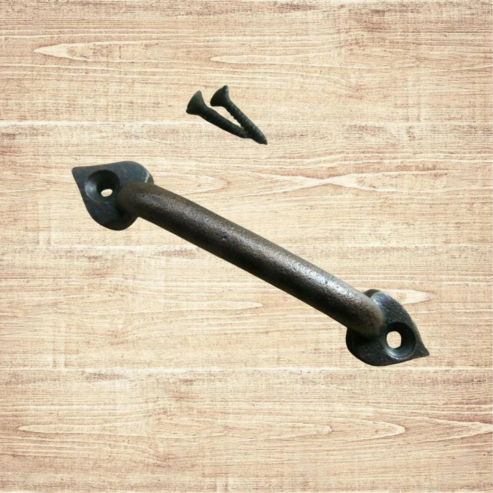 95mm Cast Iron Antique Copper Leaf Handle