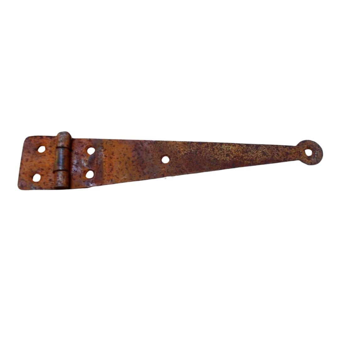 Penny End Strap Hinge rust.