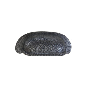 Beaten Effect Rear Fix Cabinet Pull Handle Antique Iron
