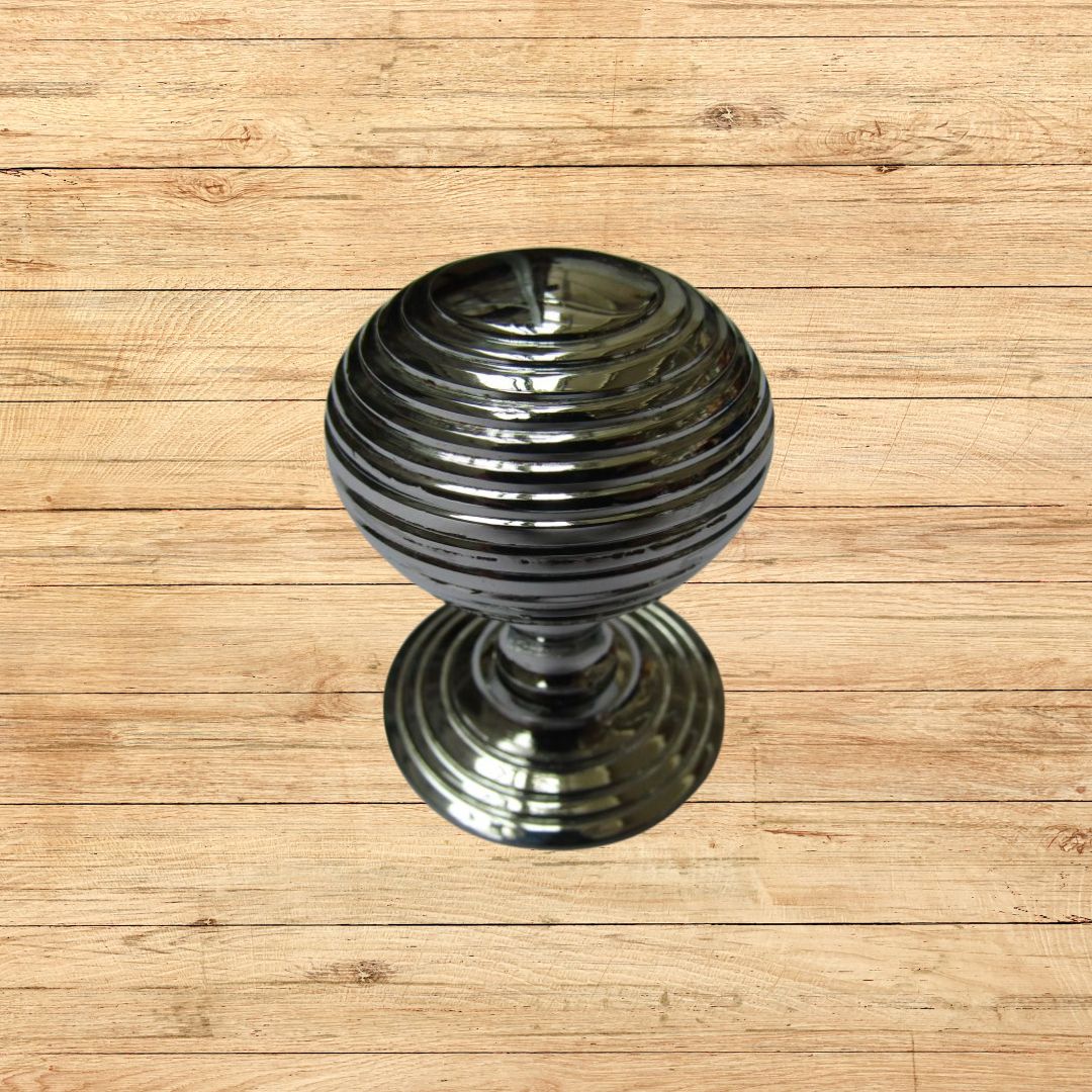 Beehive Reeded Cupboard Knob Polished Chrome
