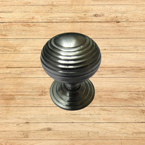 Beehive Reeded Cupboard Knob Satin Chrome
