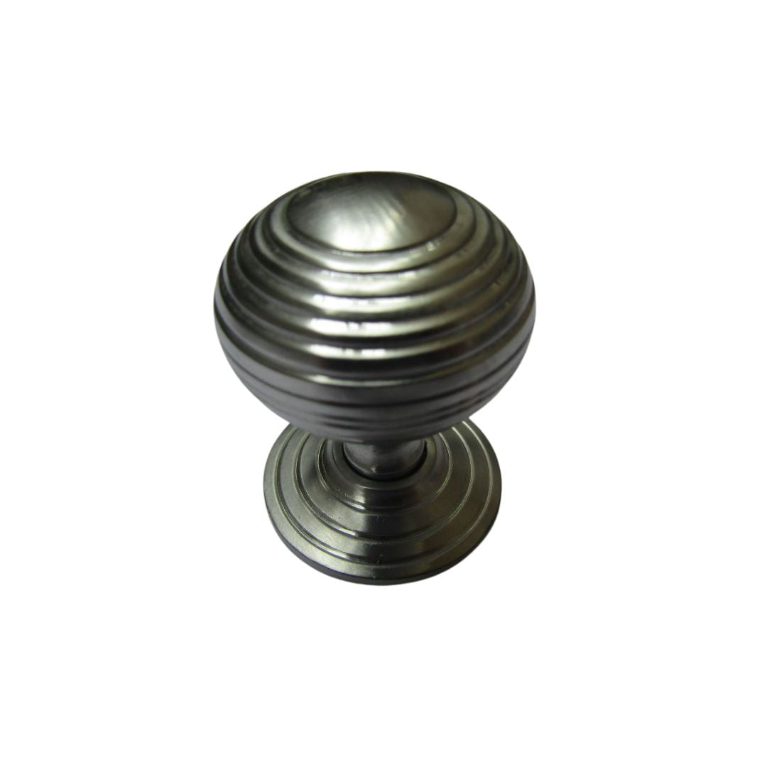 Beehive Reeded Cupboard Knob Satin Chrome
