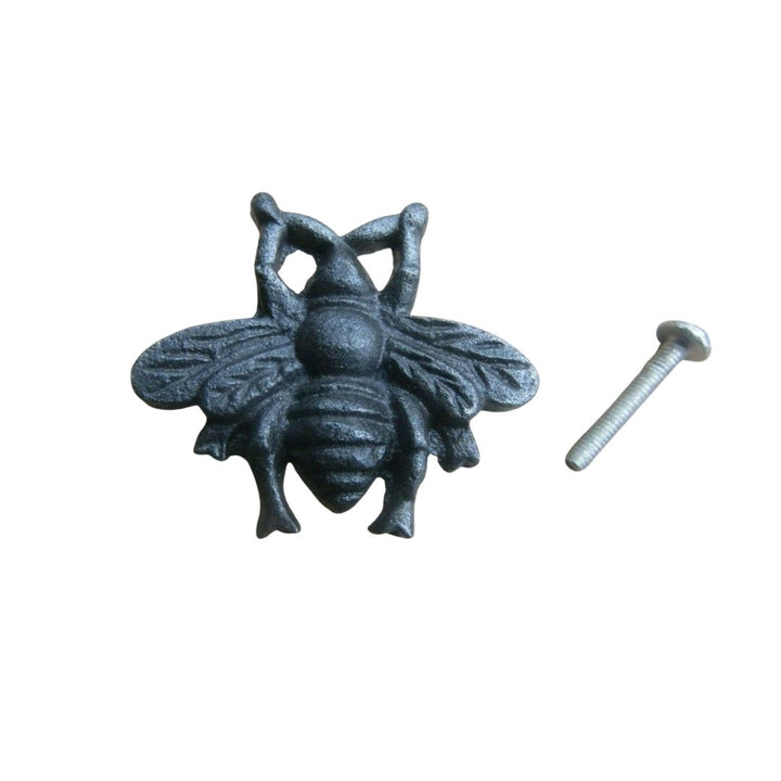 Bumble Bee Cabinet Knob 40mm Antique Iron Finish