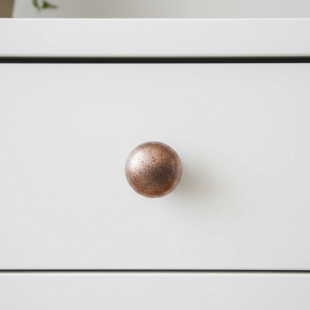 Burlington Mushroom Cabinet Knob Antique Copper 40mm
