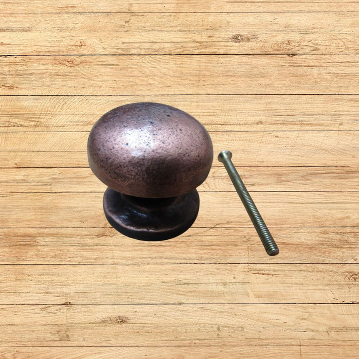 Burlington Mushroom Cabinet Knob Antique Copper 40mm
