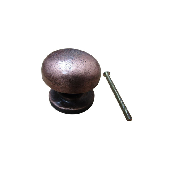 Burlington Mushroom Cabinet Knob Antique Copper 40mm
