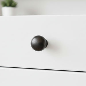 Burlington Mushroom Cabinet Knob Antique Iron 40mm
