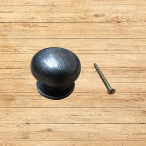 Burlington Mushroom Cabinet Knob Antique Iron 40mm

